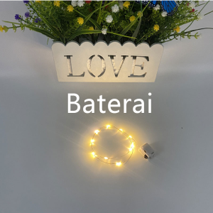【Bestella✨COD】1M 2M Lampu Led Peredupan Tiga Kecepatan Fairy Tale Fantasy Ag13 Baterai String Light Lampu