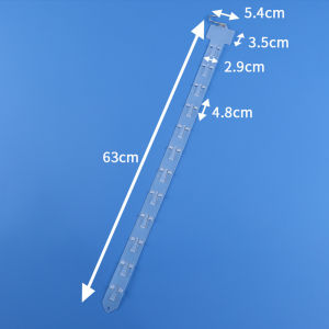 10pcs Pvc Snack Hanging Strips Supermarket Snacks Display With Hooks For Retail Store Display 52cm-83cm