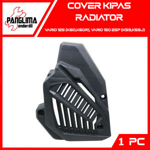 Cover Radiator Honda Vario 150-125 New LED 2015-2022 K59-K59J-K60-K60R Penutup Tutup Tameng Pelindung Magnit Magnet Hitam Polos