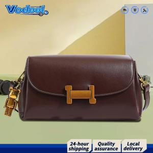 Leather Retro Shoulder Bag for Women Adjustable Shoulder Strap Small Square Bag Solid Color Retro Style Crossbody Bag Underarm Purse for Work Travel