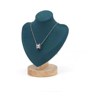 Display Kalung Aesthetic Manekin Rak Display Tempat Perhiasan Kayu Stand Kalung Manekin Leher