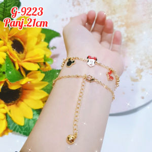 GELANG RANTAI MOTIF KARTUN ANAK PERHIASAN ANTI ALERGI/G-9063