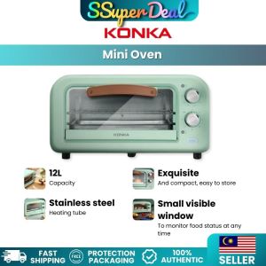 Konka Mini Oven 12L Electric Recessed Brass Electric Range Oven Electric Smart Mini oven baking oven 304 Stainless Steel