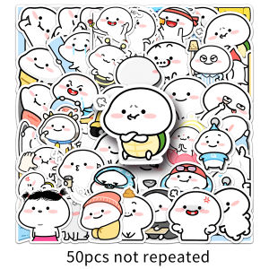 50ชิ้นสติกเกอร์ Doodle การ์ตูนสำหรับเด็กทารกที่น่ารักสำหรับกระเป๋าสมุดบันทึกการตกแต่ง DIY สติ๊กเกอร์กันน้ำแบบลอกแปะ