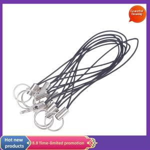 Graceful 10Pcs Clasp Rope Keychains Hooks Mobile phone Strap Keyring Bag Accessories