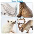 Toymany 12PCS Large Polar Animals Figurines Hand Painted  High-Quality Plastic Arctic Animal Toy Preschool Set Lifelike Animals Model Hand Painted Collection Gift for Kids. 