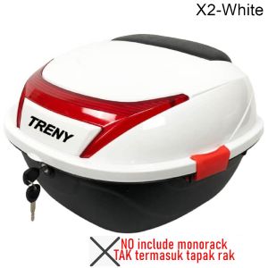 TRENY Motor Storage Box Motorcycle Box Extra Large Motor Box Helmet Box Storage Motorcycle Accessories Body Parts PP Top Case Motorcycle Tail Box