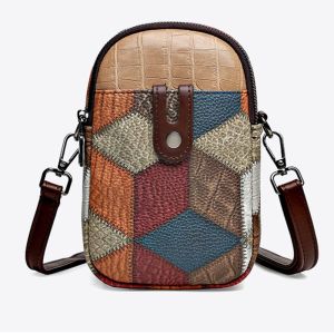 IELGY กระเป๋าหิ้วกระเป๋าสะพายไหล่ทรงสี่เหลี่ยมย้อนยุคขนาดเล็กกระทัดรัดสำหรับผู้หญิง