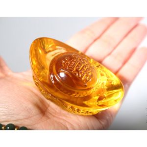 Thỏi Vàng Pha Lê Chạm Rồng Tinh Tế Tranh Châu- Đỉnh Vàng Phong Thủy May Mắn
