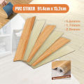 REAIM Stiker Lantai Vinyl Motif Kayu Premium (36 PCS) Sticker Lantai PVC High Quality 91.4cmX15.2cm. 