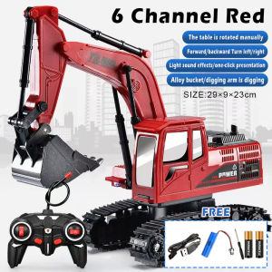 Excavator Truck w/ Cool Flashing Lights Sound - Battery Operated Toys Engineering Electric Toys