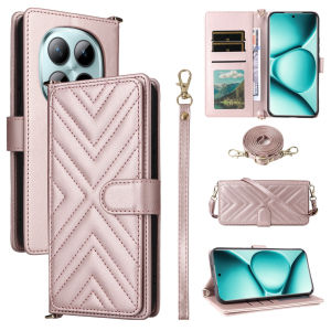 Redmi Note 15Pro Flip Case For Redmi Note 15 Pro+ Note15 5G 4G Multi functional Leather Phone Cover Casing Card Slot Wallet Stand Holder Soft TPU Edge Shockproof Lanyard Cross Rope