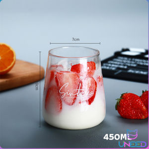 Need. 450ml 500ml Glass Coffee Cup Tea Milk Yogurt Mug Creative Transparent Letter Pattern Drinkware