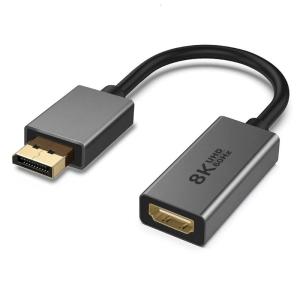 Premium DP To Hdmis Adapter 8K60Hz 4K120Hz Compatible for Gaming PC Projectors And Televisions Enjoy Smooth Imagery