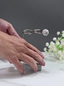 Elegant Toothbrush Holder Stand Toothbrush Organizers with Marble Base for Bathroom Countertop Storage Rack Decors