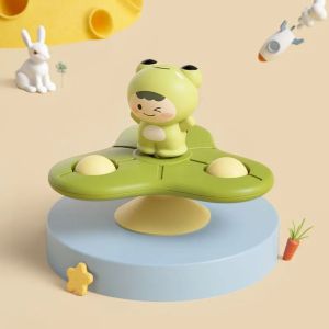 HCHC MALL Cảm giác Đồ chơi xoay cốc hút Chống lo âu Đầy màu sắc Đồ chơi quay giáo dục Con quay hút tắm Có thể giặt Đồ chơi tắm hình động vật dễ thương Trẻ mới biết đi