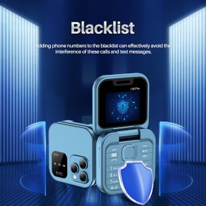 SERVO i16Pro Small Foldable Mobile Phone Auto Call Record Speed Dial FM Radio Mini Flip Telephones 2 Card GSM Unlocked Cellphone