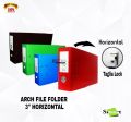 Arch File Folder HARD COVER 3" HORIZONTAL w/ Side Mechanism. 