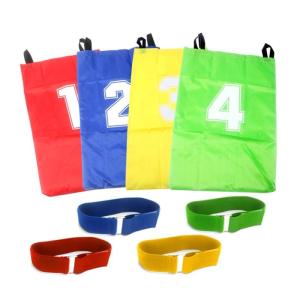 Đầy Màu sắc bao đua thiết lập của 4 cho trẻ em bên trò chơi ngoài trời bền Polyester hopping Túi