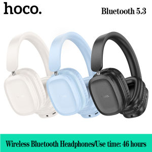 【Use time: 46 hours】HOCO W51 Wireless Bluetooth Headphones Foldable BT5.3 Earphone Stereo Sports Running Earphone 400mAh Super Long Battery Life Support Bluetooth&TF Card&AUX Playback