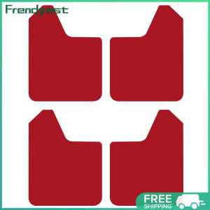 [7 Days Money Back Guarantee] 4x Red Universal Splash Guard Mud Flaps for Car Pickup SUV Fender Mudguards