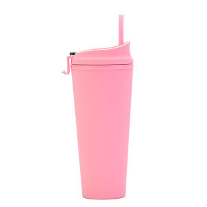 STARLII Tumbler Plastik BPA Free Tutup Flip Anti Tumpah Free Sedotan