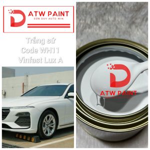 Trắng sứ WH11 vinfast lux a - Sơn ô tô 1k lon 250g