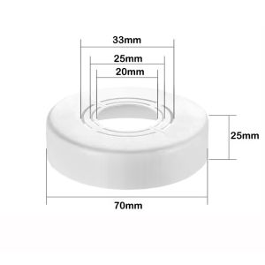 MUSCLEX ABS Nắp Vòi hoa sen Có thể điều chỉnh bích tường Nắp trang trí vòi nước Hữu ích Mạ Phụ kiện vòi nước Vòi hoa sen