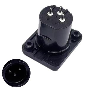 High Durability 3Pin XLR Auditory Connector ABS Plastic Alloy Adapter For Stage Setups