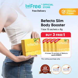 【buy 3 free 1】EXP2027~BeFree Befecto Slim Body Booster (15 Sachets) 排毒王 瘦身王