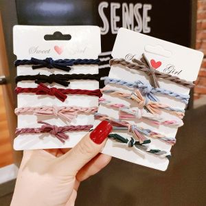Ikat Rambut Kepang Elastis Warna Warni Lucu Kunciran Rambut Gaya Korea Isi 5pc