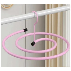 Spiral Hanger Stainless Steel Hanger Multifunctional Spiral Drying Rack Round Rotating Hanger