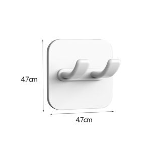 ตะขอแขวนเก็บของติดผนัง5ชิ้นที่แขวนปลั๊กไฟแบบไม่ต้องเจาะรูที่แขวนในห้องครัวอุปกรณ์ที่แขวนแบบติดได้ติดผนังในห้องน้ำ