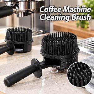 Espresso Machine Cleaning Brush 51 58 Mm Silicone Brew Head Filter Scrubber Replaceable Head Coffee Clean Accessory