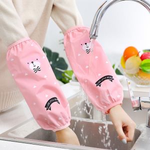 Ống tay chống nước họa tiết dễ thương – bao tay che tay áo khi rửa bát nấu ăn lau nhà vệ sinh