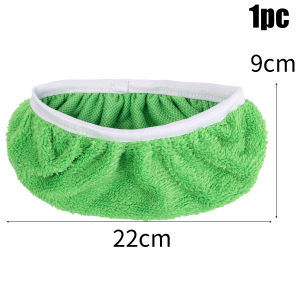 2Pcs Reusable Microfiber Mop Pads Green Furniture Flooring Sweeper Wet & Dry Cleaning Cloths Mop Head Lazy Shoe Cover Replacement Washable Rag Towel