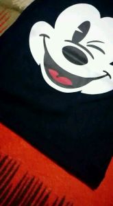 baju COUPLE Kaos distro anak dan dewasa motif MICKEY KEDIP LUCU
