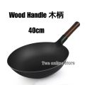 老式熟铁锅铸铁炒锅家用无涂层手工不粘锅燃气灶炒菜锅 Pre-Seasoned Wok Old-fashioned cast iron Carbon Steel wok Wok Jenis lamachinese wokwok besi. 