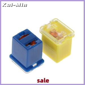 Kui-Min 5pcs Mini Square Fuse 20A 30A 40A 50A 60A 70A 80A 90A Set Automotive Car Fuse With Plastic Box Assortment Auto Fuse