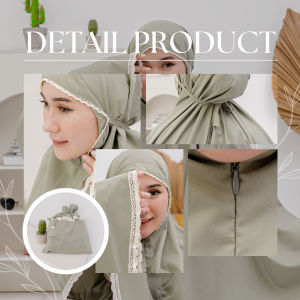 Set Mukena Dewasa Polos Renda Rajut Elegan Warna Cerah 2024