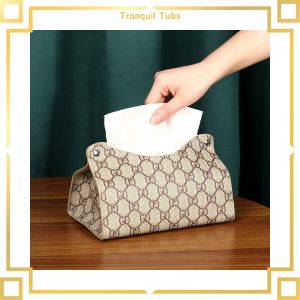 【sought-after】 Tranquil แฟชั่น Creative Luxury ยี่ห้อผู้ถือกล่องกระดาษทิชชูแบรนด์หรูรถในครัวเรือนผ้าเช็ดปากกระดาษ