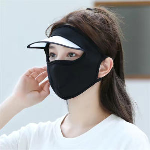 Topi Masker Wajah Sepeda Sport Anti Uv Face Mask Breathable Anti UV UPF50+ Penutup Wajah Ice Silk  motor outdoor Masker
