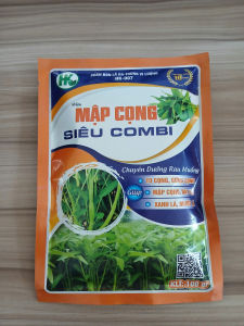(combo 5 gói) Mập Cọng Siêu Combi 100gr - Phân Vôi Tăng Cường Rễ Đẩy Chồi Rau Muống