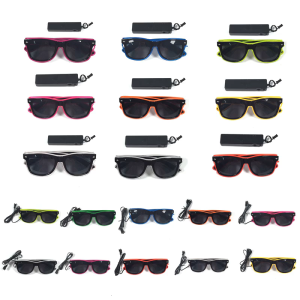 Decorative Glowing Eyeglasses with LED Light up Glasses Decoration for Holiday Event Christmas Celebration