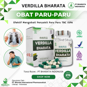 Obat Paru Paru TBC Ampuh VERDILLA BHARATA Original Obat Batuk Darah Asma Infeksi Paru Paru Bronkitis