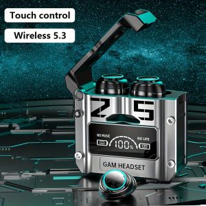 New In-Ear High-Fidelity Stereo Wireless Earphones Bluetooth Headphones 5.3 Gaming TWS M25 Waterproof Wireless Earphones 9D Stereo Sports Earbuds LED Microphone Touch Wireless Bluetooth Headphones
