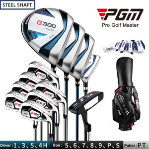 PGM G300 Series men left right handed 4pcs 12pcs golf clubs set include golf bag driver wood 1 3 5 Hybrid Iron 5 6 7 8 9 P S wedge putter for Beginner Advanced golfer MTG025
