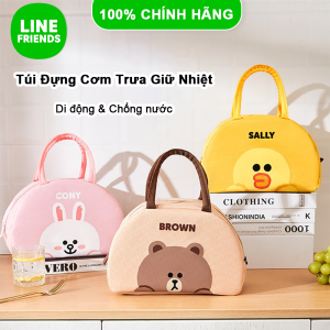 Túi Giữ Nhiệt Line Friends Brown Đựng Hộp Cơm Chống Thấm LFB127 LFB129