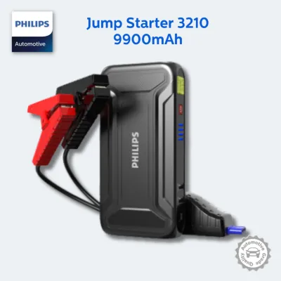 Philips Car Jump Starter JS3210 | Portable Power Bank & Torch Light | 1 Year Local Warranty | 9900mAh