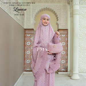 MUKENA TANGGUNG 2IN1 PLISKET GELOMBANG PREMIUM SANTORINI LUNARA